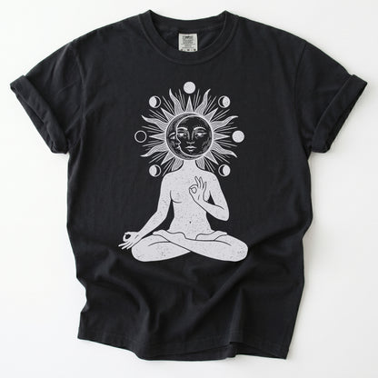 Sun & Moon Meditation Vintage Washed T-Shirt