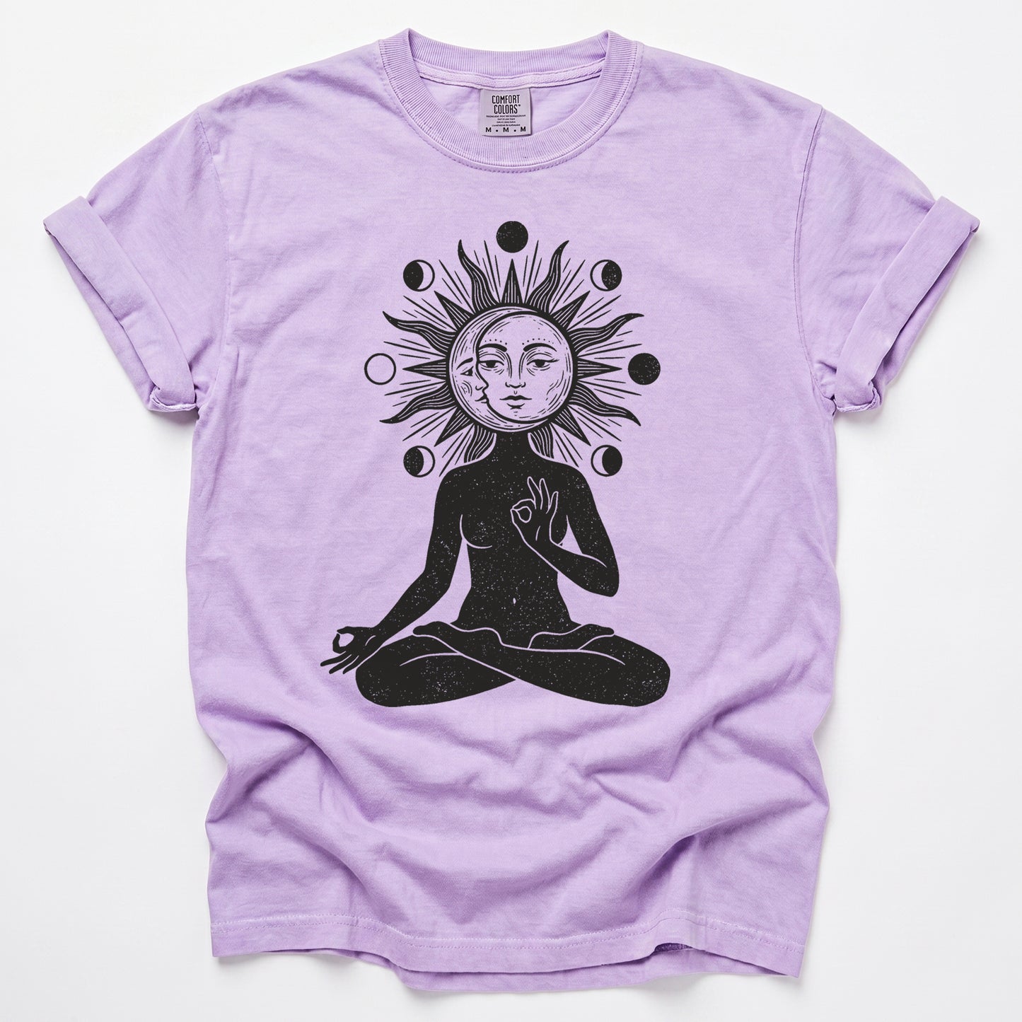 Sun & Moon Meditation Vintage Washed T-Shirt