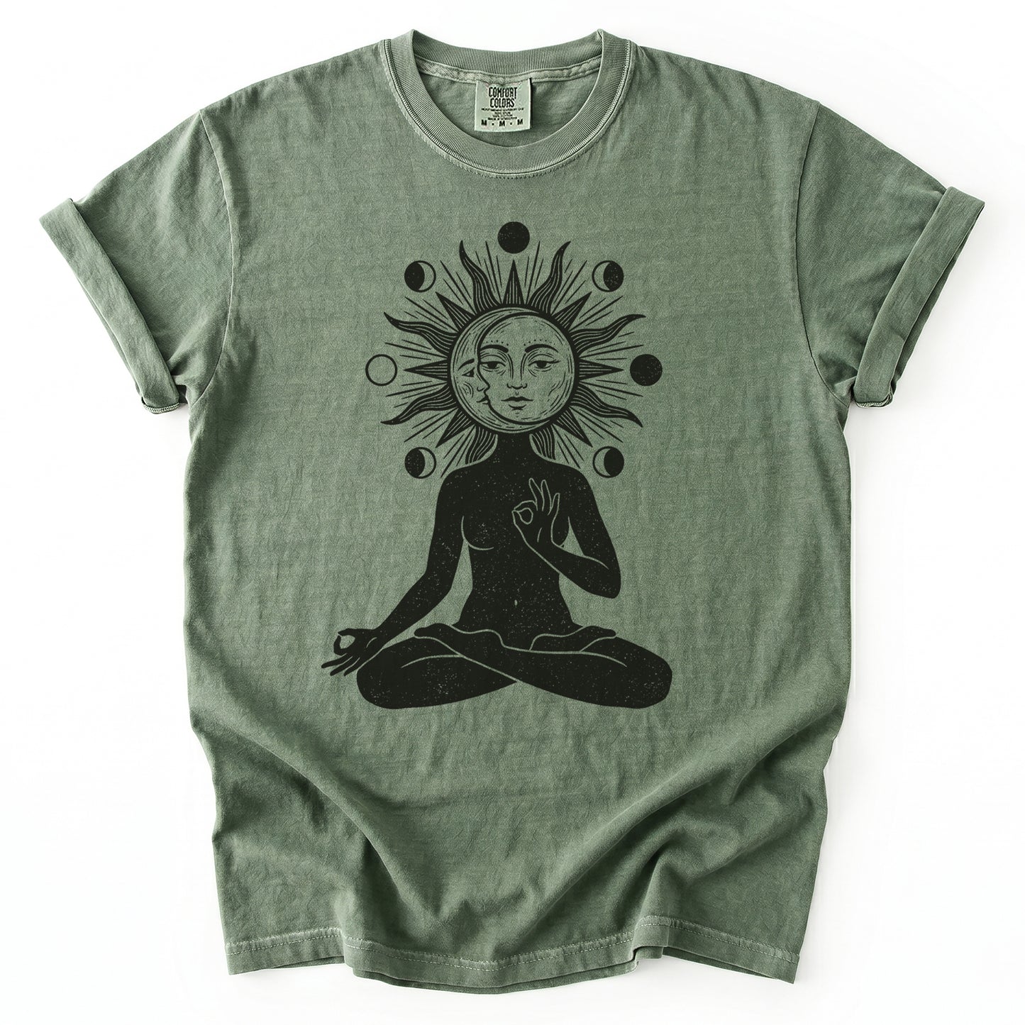Sun & Moon Meditation Vintage Washed T-Shirt