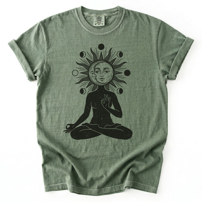 Sun & Moon Meditation Vintage Washed T-Shirt