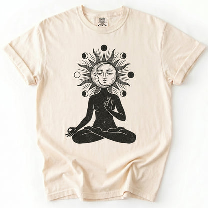 Sun & Moon Meditation Vintage Washed T-Shirt