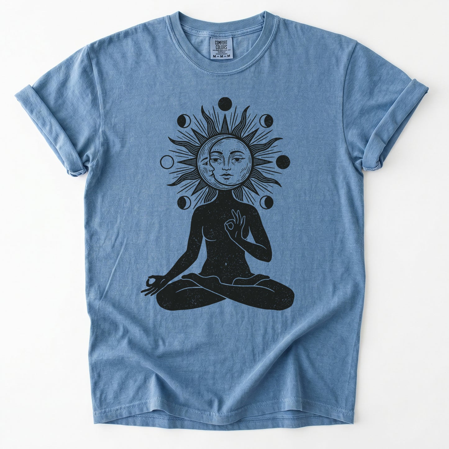 Sun & Moon Meditation Vintage Washed T-Shirt