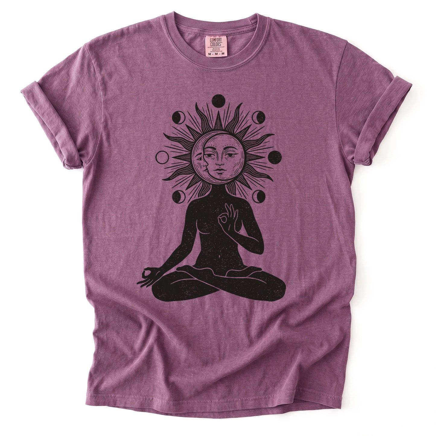 Sun & Moon Meditation Vintage Washed T-Shirt
