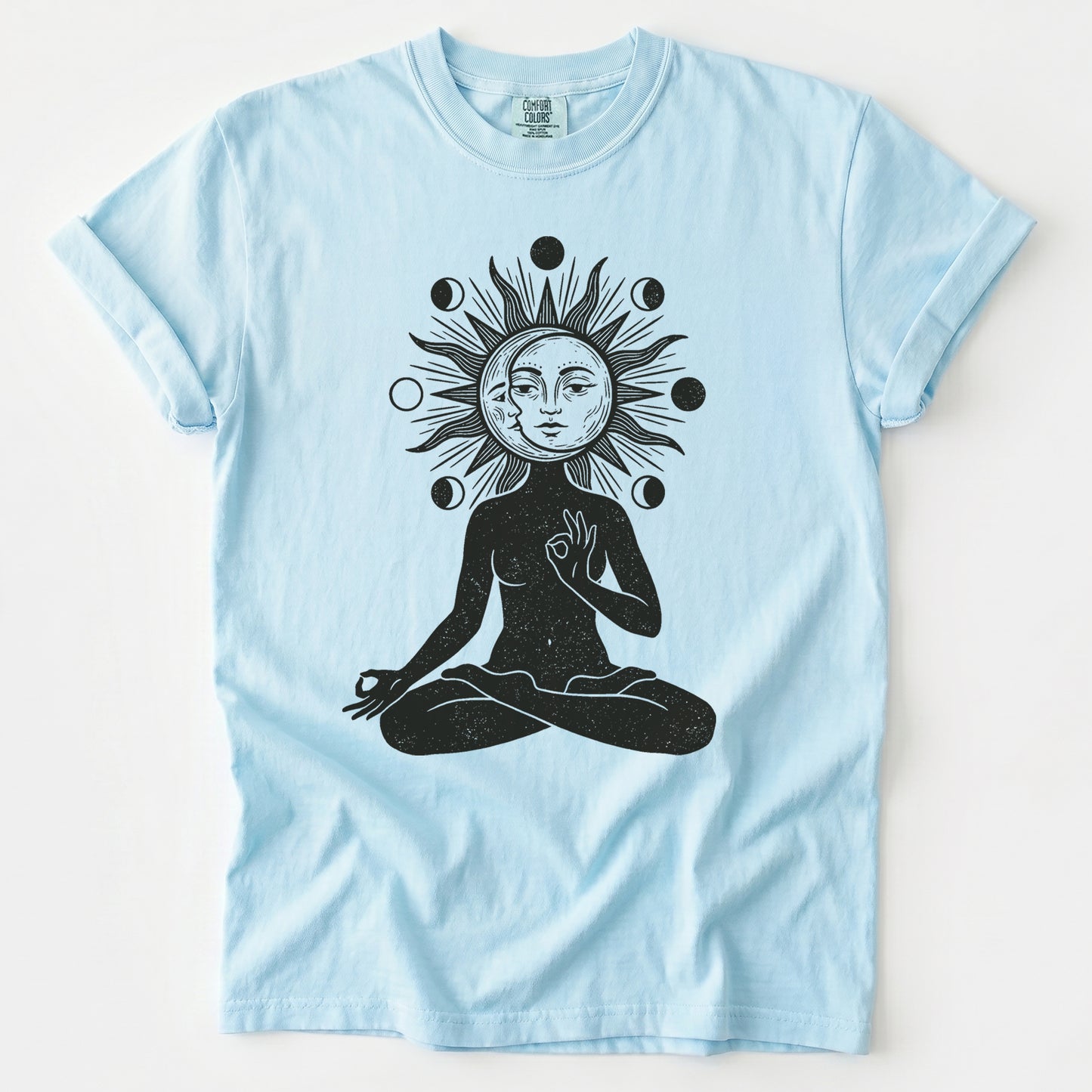 Sun & Moon Meditation Vintage Washed T-Shirt