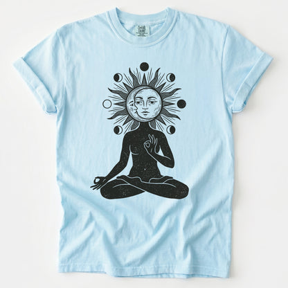 Sun & Moon Meditation Vintage Washed T-Shirt