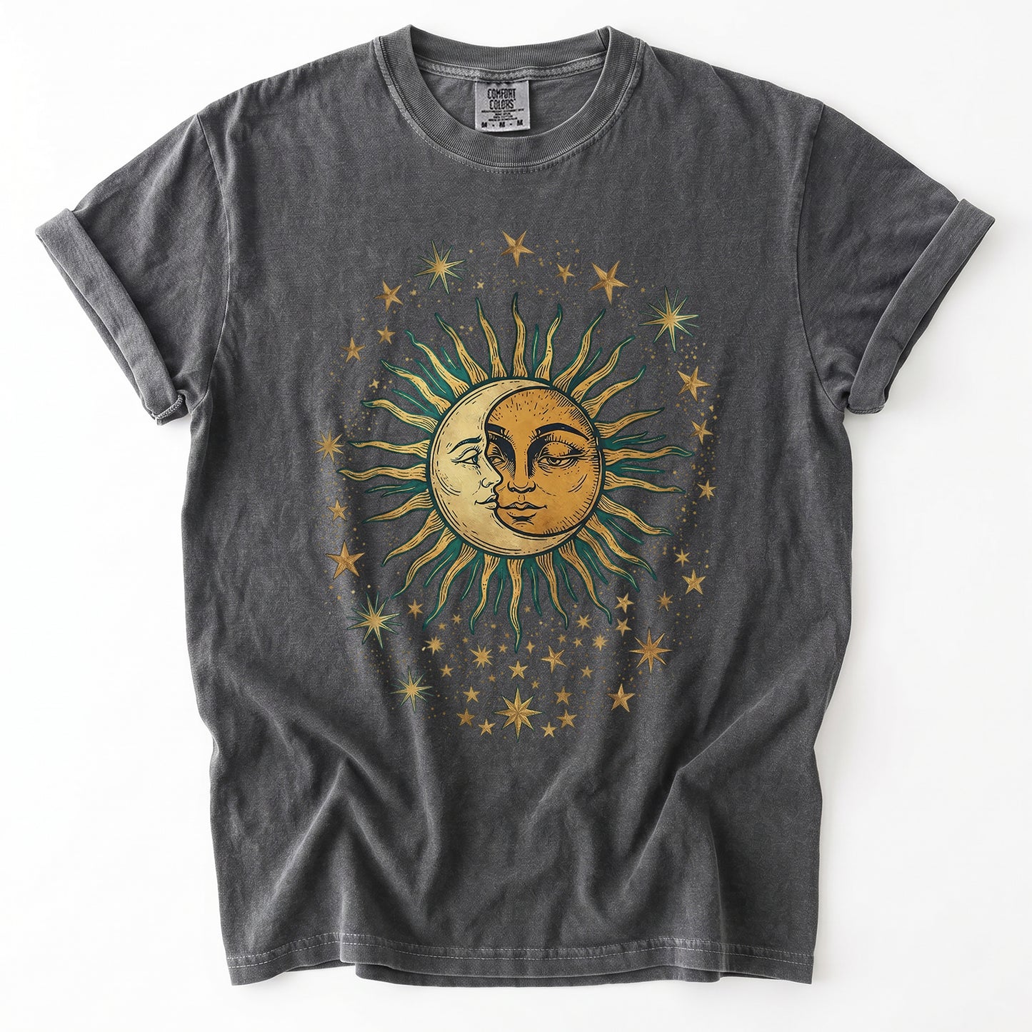 Sun & Moon Mystical Vintage Washed T-Shirt