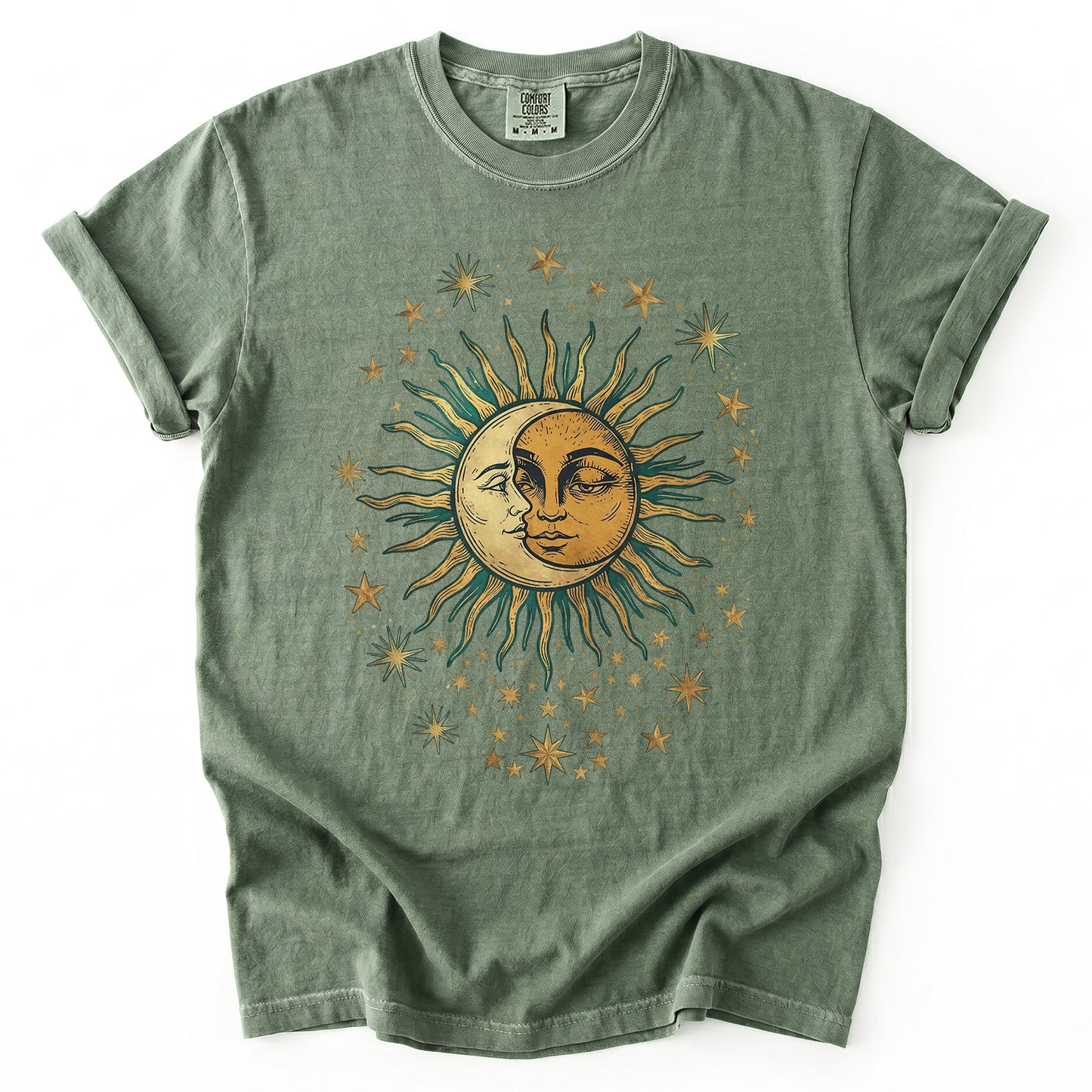 Sun & Moon Mystical Vintage Washed T-Shirt
