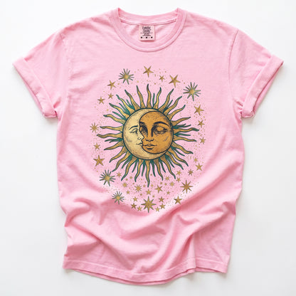 Sun & Moon Mystical Vintage Washed T-Shirt