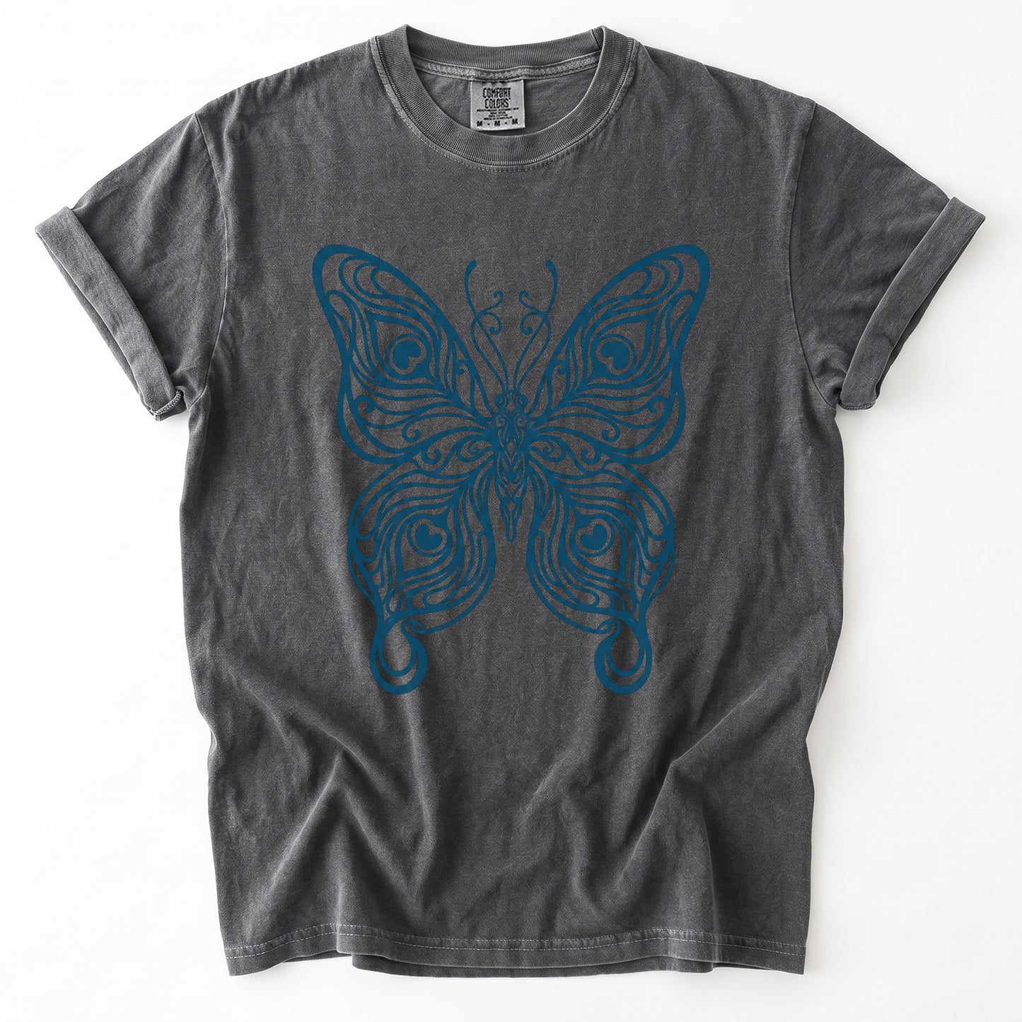 Swirl Butterfly Vintage Washed T-Shirt