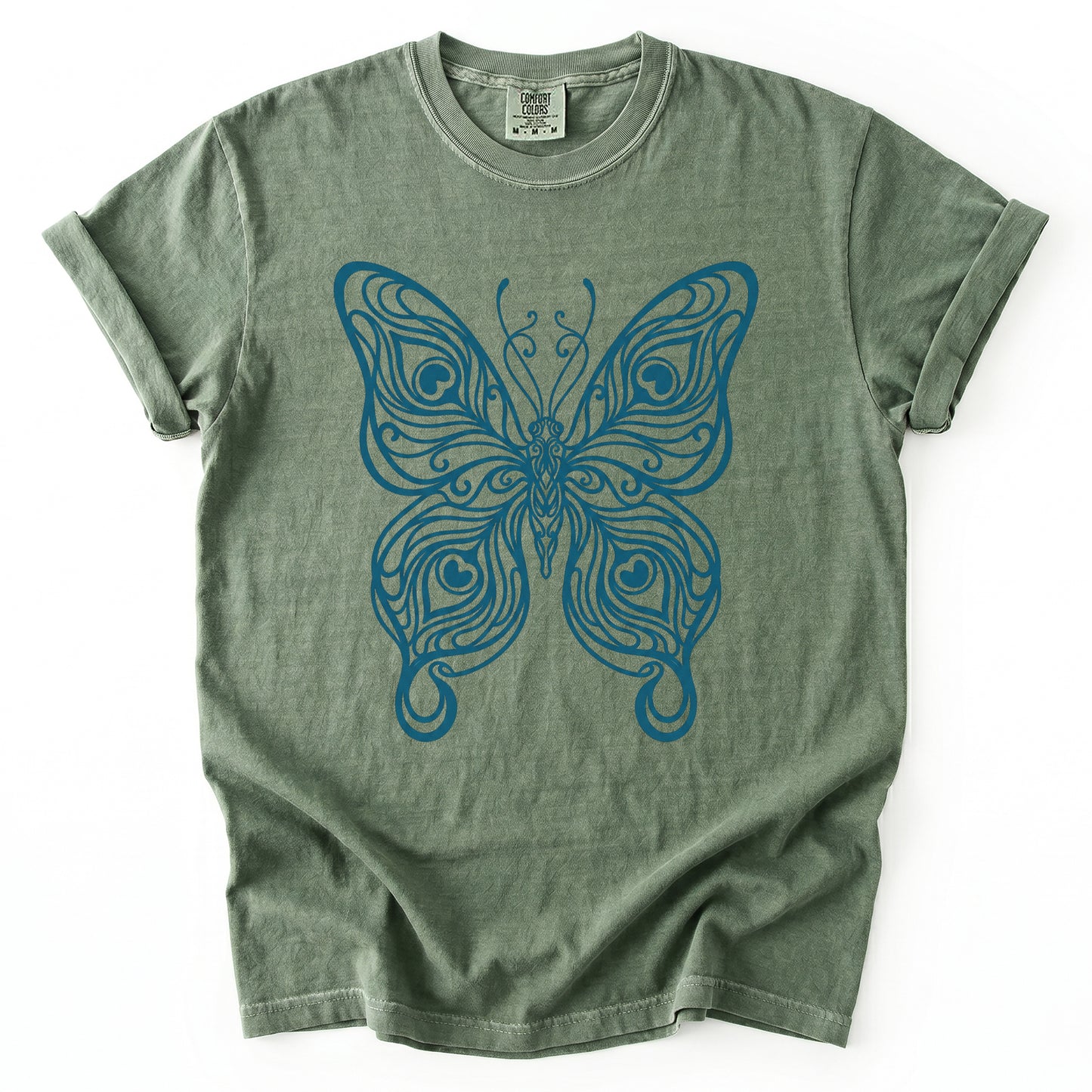 Swirl Butterfly Vintage Washed T-Shirt