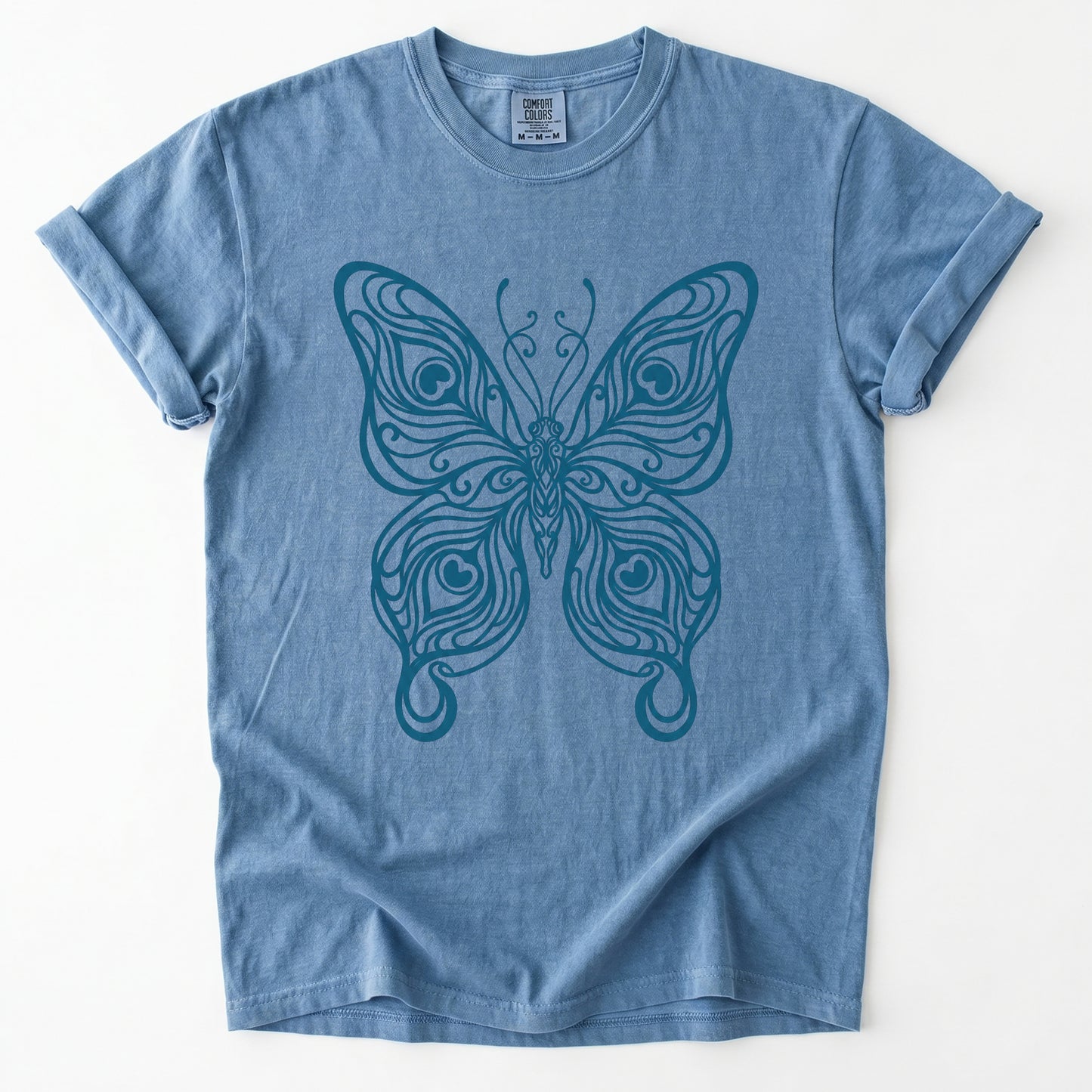 Swirl Butterfly Vintage Washed T-Shirt