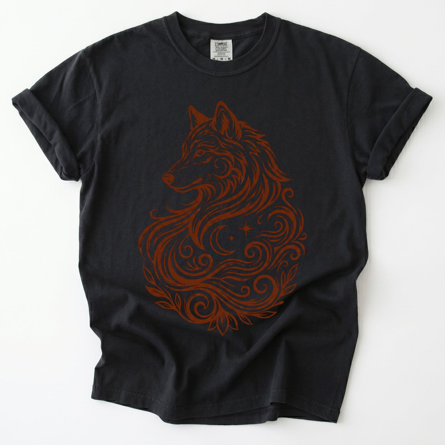 Swirling Wolf Vintage Washed T-Shirt