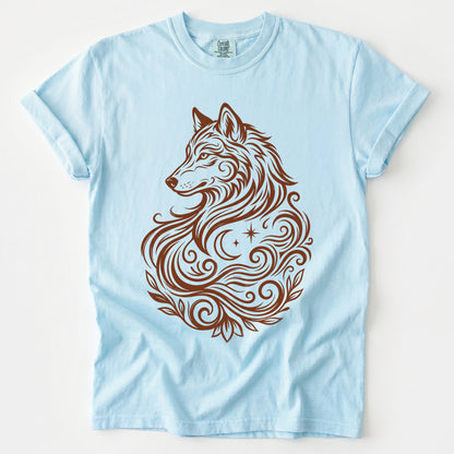 Swirling Wolf Vintage Washed T-Shirt