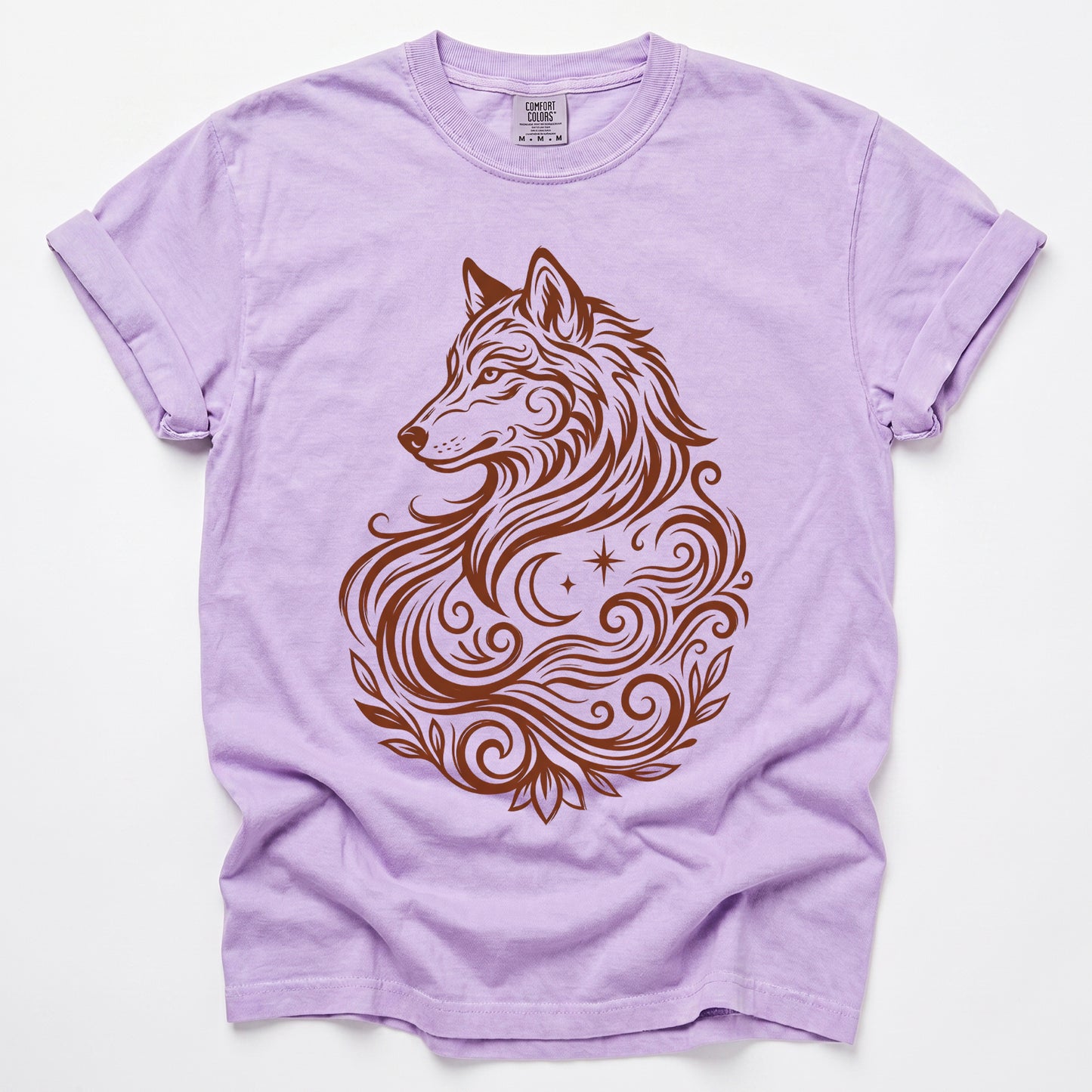 Swirling Wolf Vintage Washed T-Shirt