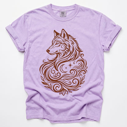 Swirling Wolf Vintage Washed T-Shirt