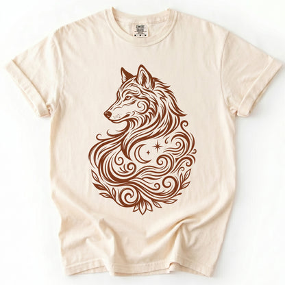 Swirling Wolf Vintage Washed T-Shirt