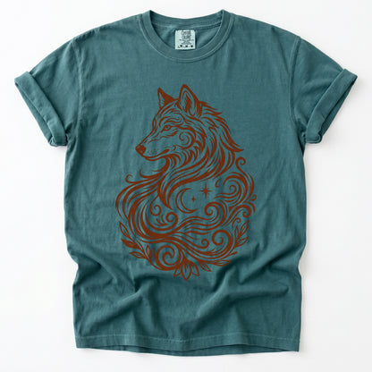 Swirling Wolf Vintage Washed T-Shirt