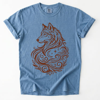 Swirling Wolf Vintage Washed T-Shirt