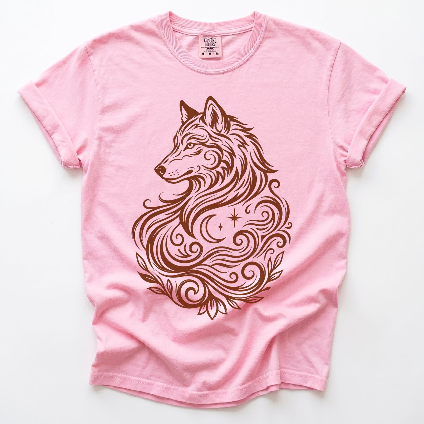 Swirling Wolf Vintage Washed T-Shirt