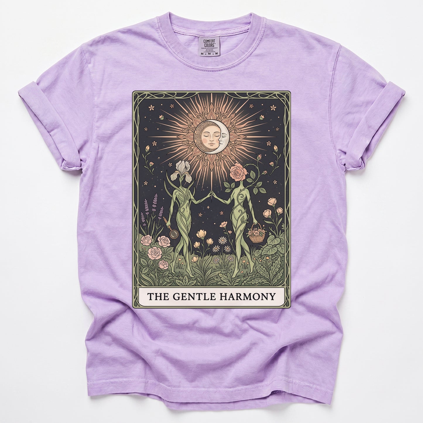 The Gentle Harmony Tarot Vintage Washed T-Shirt