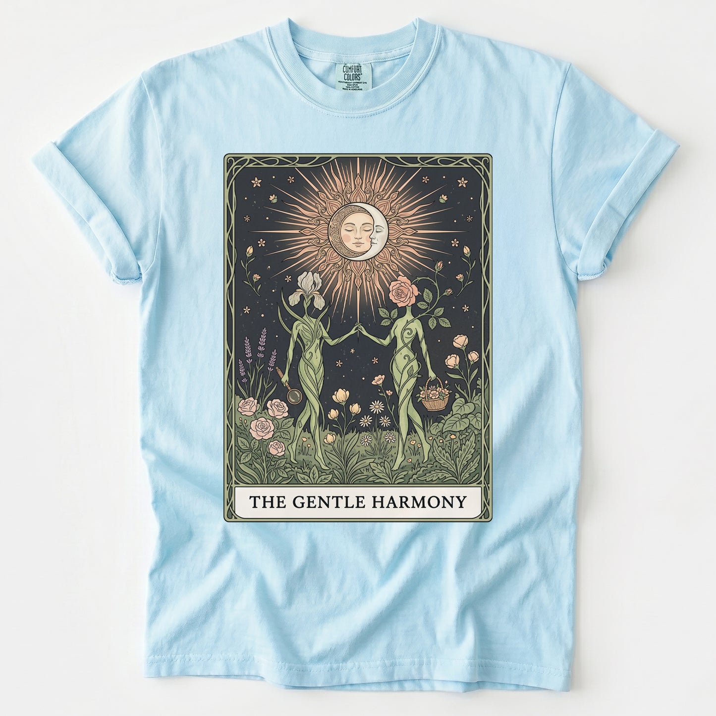 The Gentle Harmony Tarot Vintage Washed T-Shirt