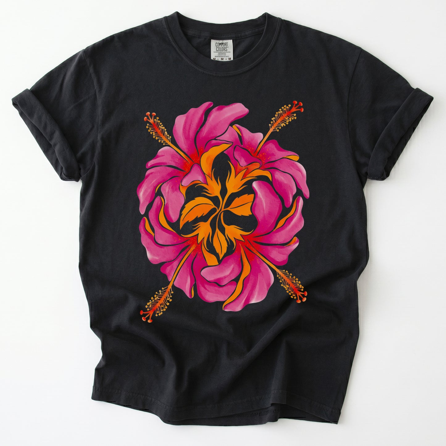Tropical Hibiscus Vintage Washed T-Shirt