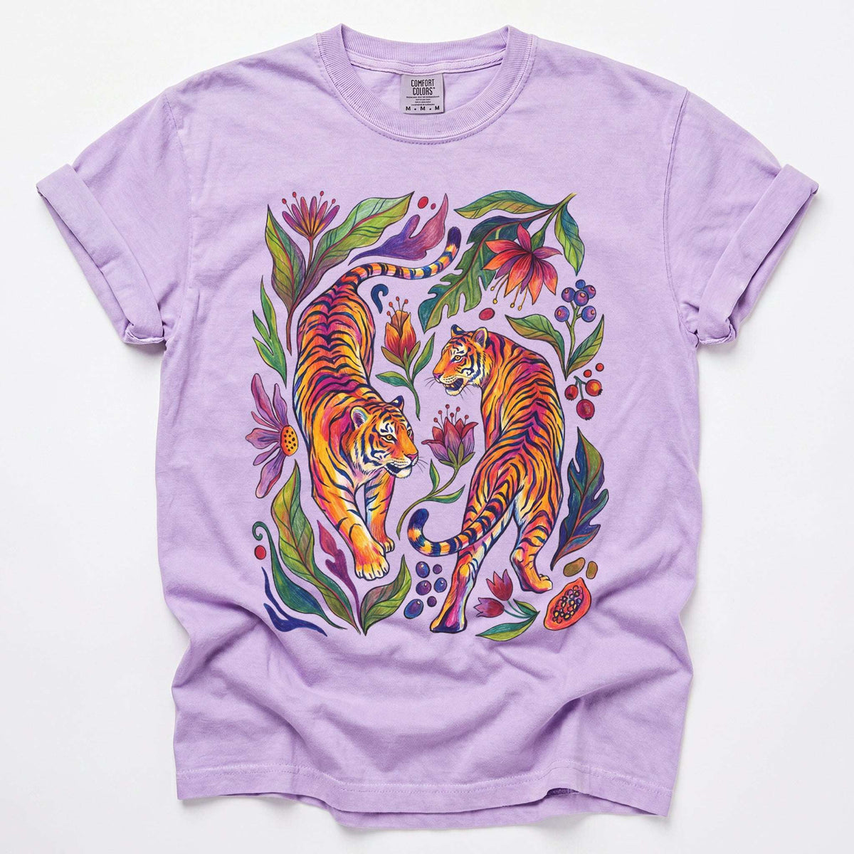 Tropical Twin Tigers Vintage Washed T-Shirt