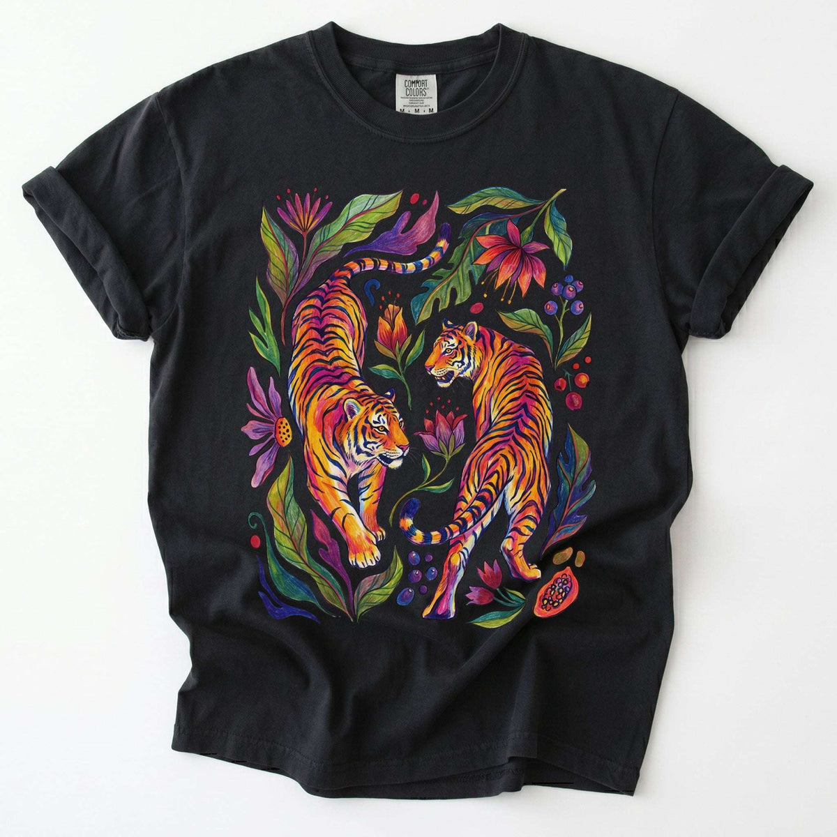 Tropical Twin Tigers Vintage Washed T-Shirt