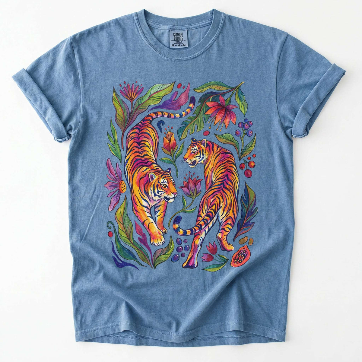 Tropical Twin Tigers Vintage Washed T-Shirt