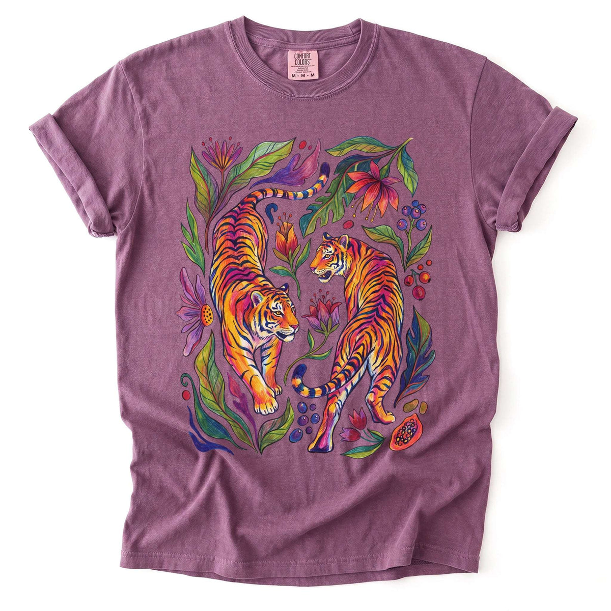 Tropical Twin Tigers Vintage Washed T-Shirt