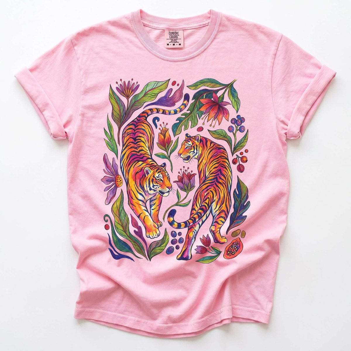 Tropical Twin Tigers Vintage Washed T-Shirt