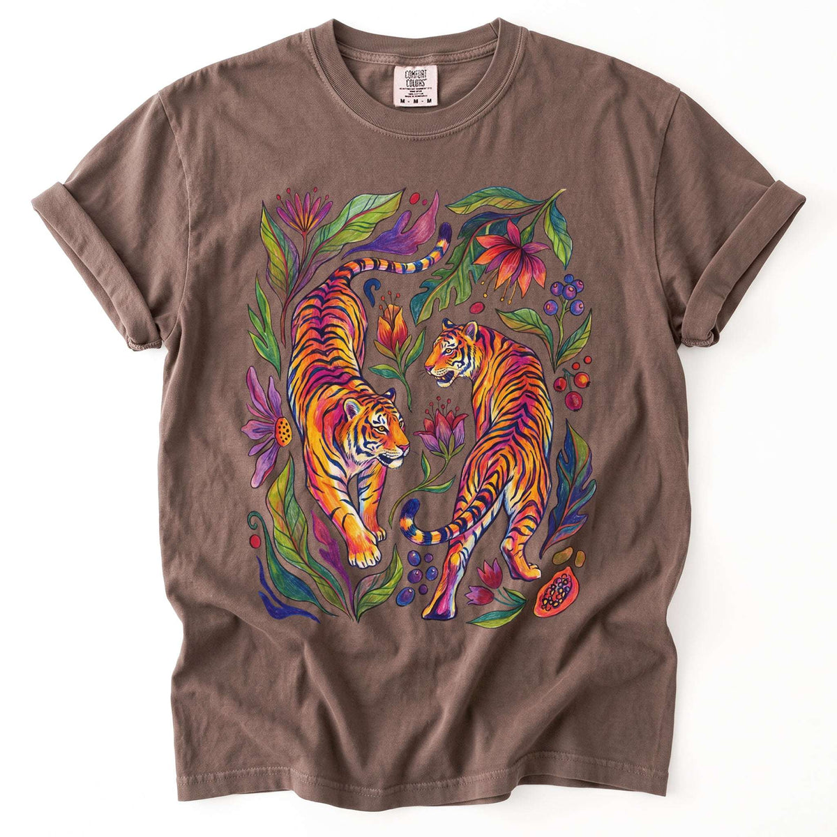 Tropical Twin Tigers Vintage Washed T-Shirt