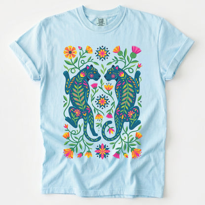 Vibrant Twin Panthers Vintage Washed T-Shirt