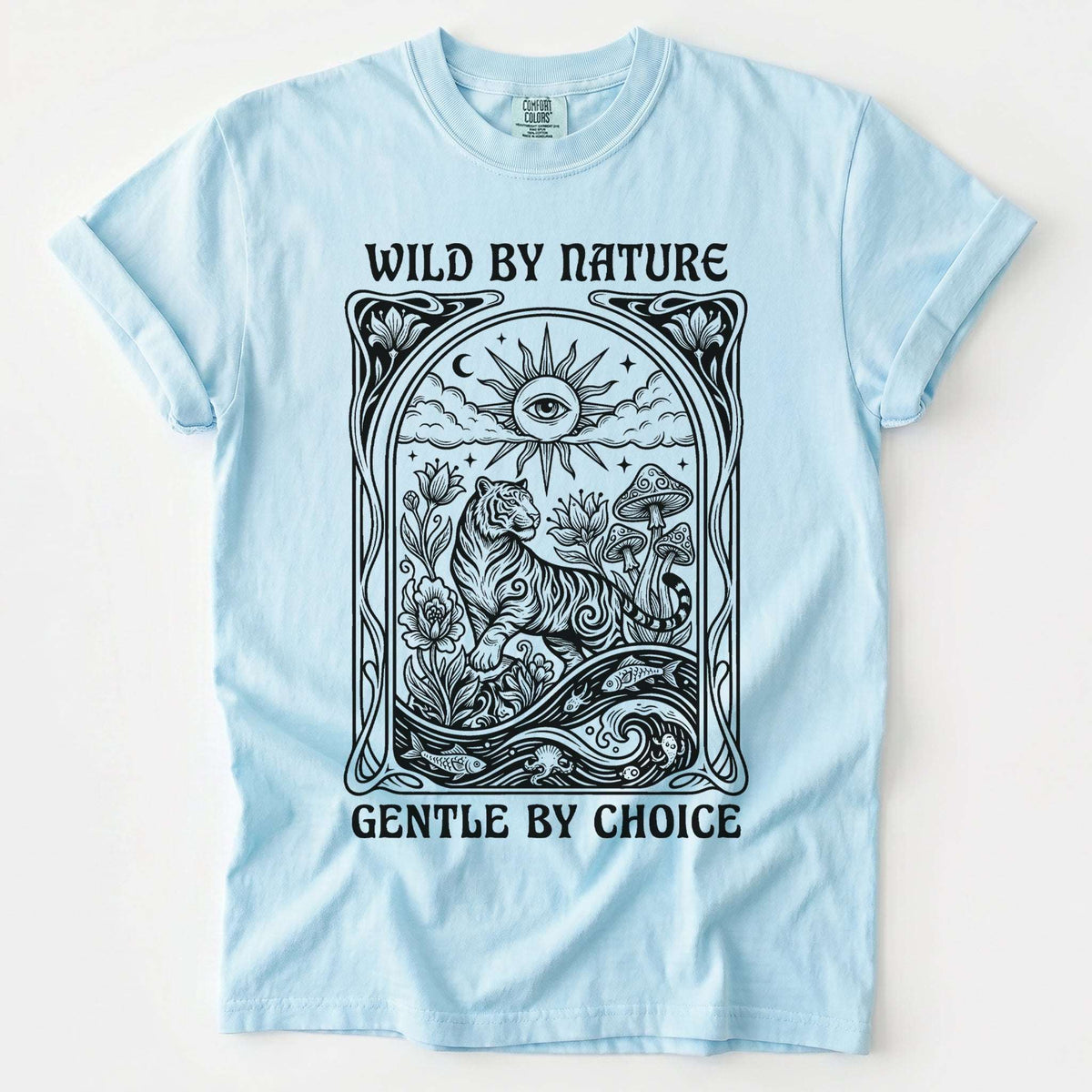 Wild By Nature Gentle By Choice Vintage Washed T-Shirt