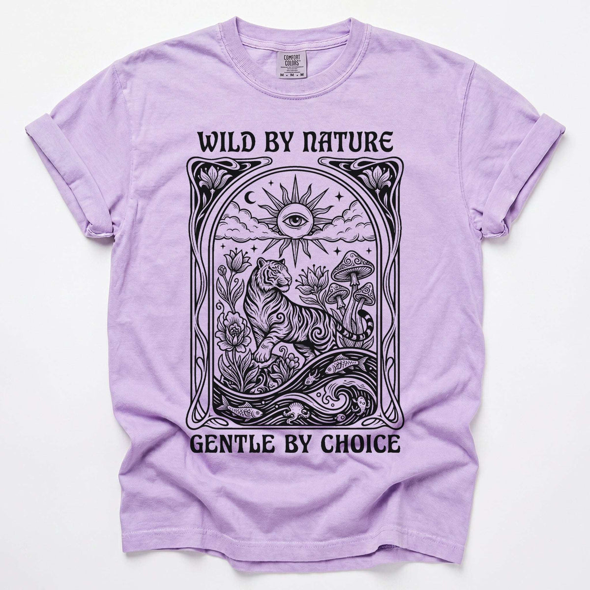 Wild By Nature Gentle By Choice Vintage Washed T-Shirt