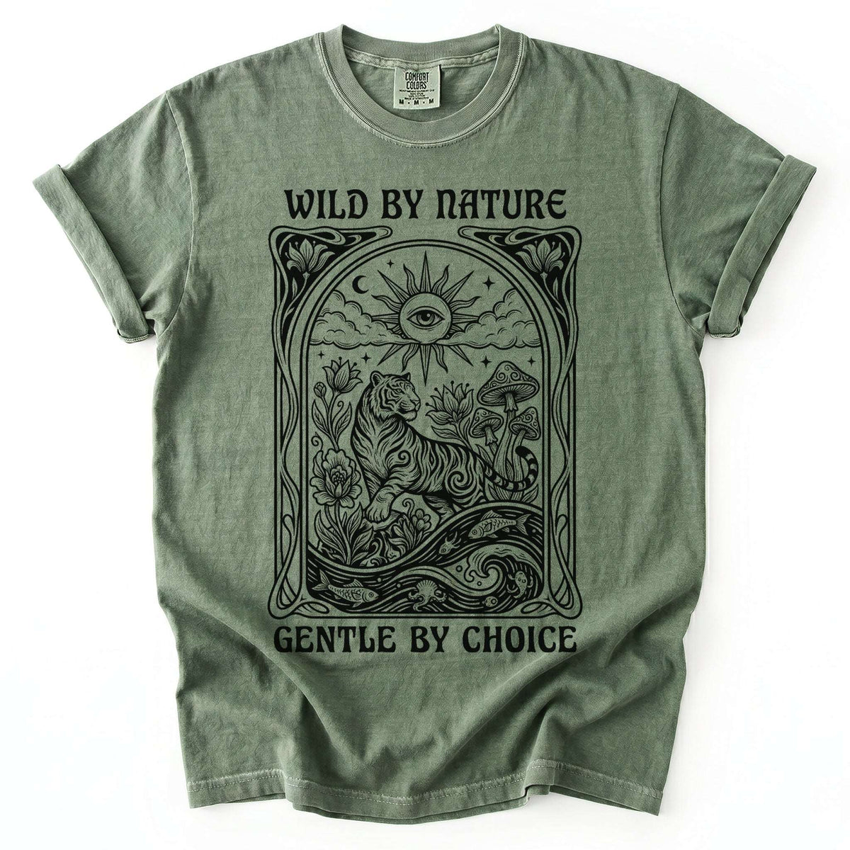 Wild By Nature Gentle By Choice Vintage Washed T-Shirt