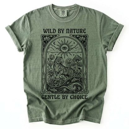 Wild By Nature Gentle By Choice Vintage Washed T-Shirt