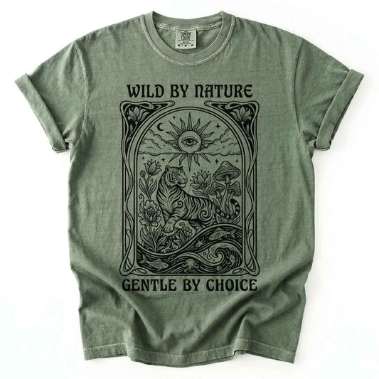 Wild By Nature Gentle By Choice Vintage Washed T-Shirt