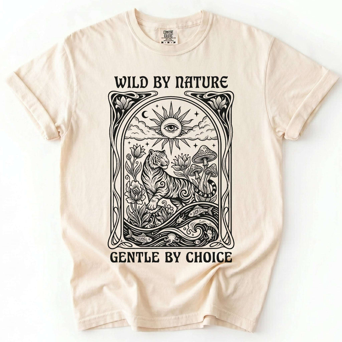 Wild By Nature Gentle By Choice Vintage Washed T-Shirt