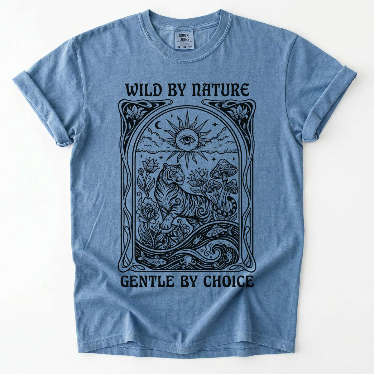 Wild By Nature Gentle By Choice Vintage Washed T-Shirt
