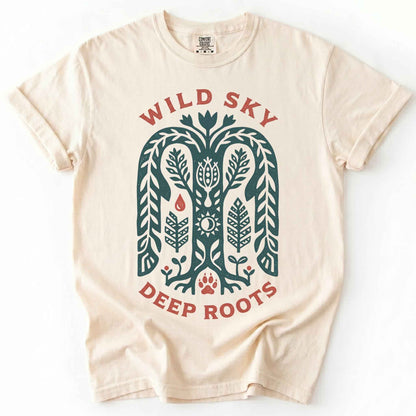 Wild Sky Deep Roots Vintage Washed T-Shirt