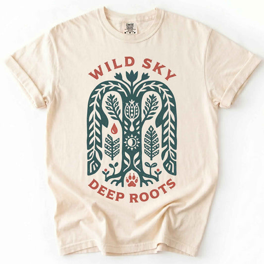 Wild Sky Deep Roots Vintage Washed T-Shirt