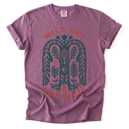 Wild Sky Deep Roots Vintage Washed T-Shirt