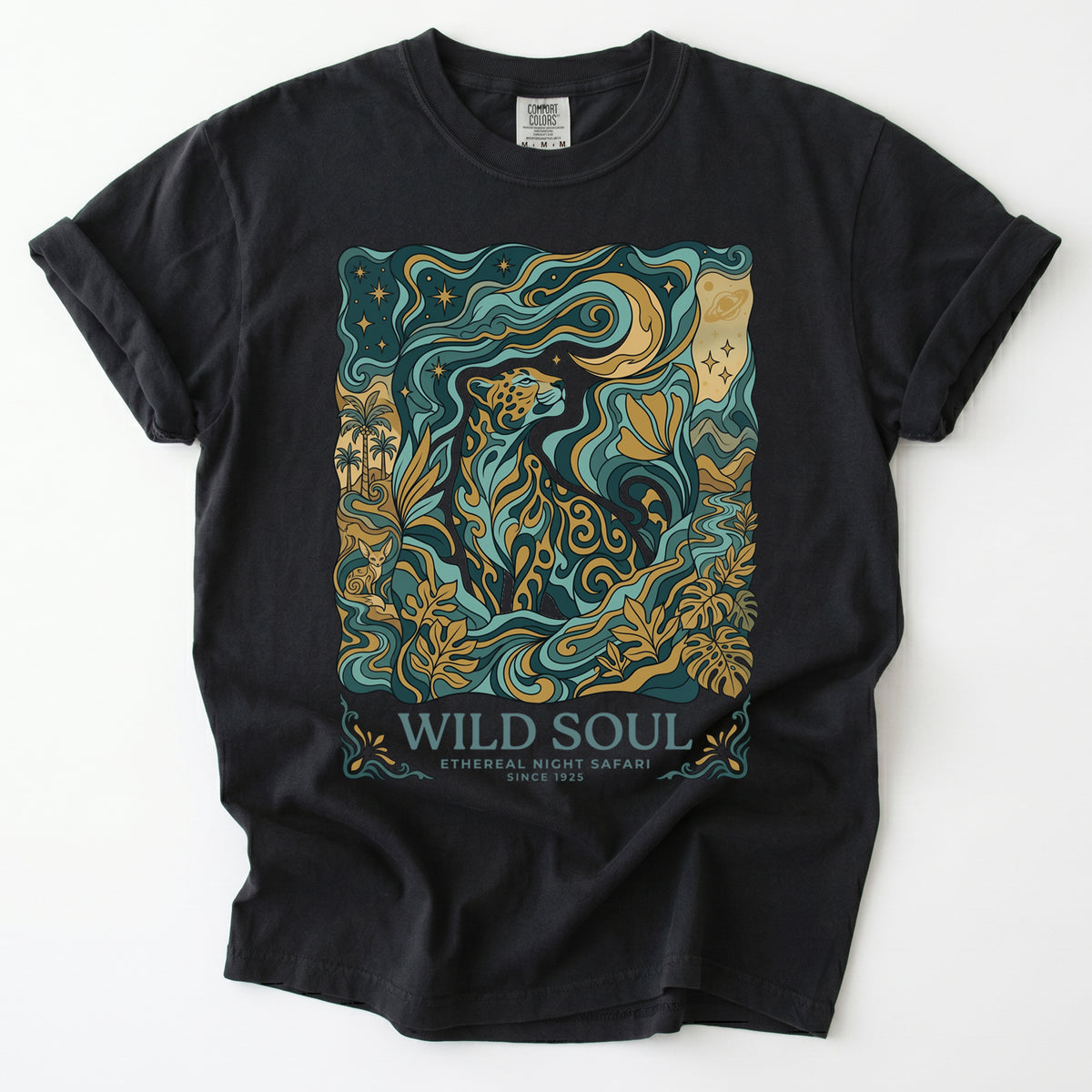 Wild Soul Night Safari Vintage Washed T-Shirt