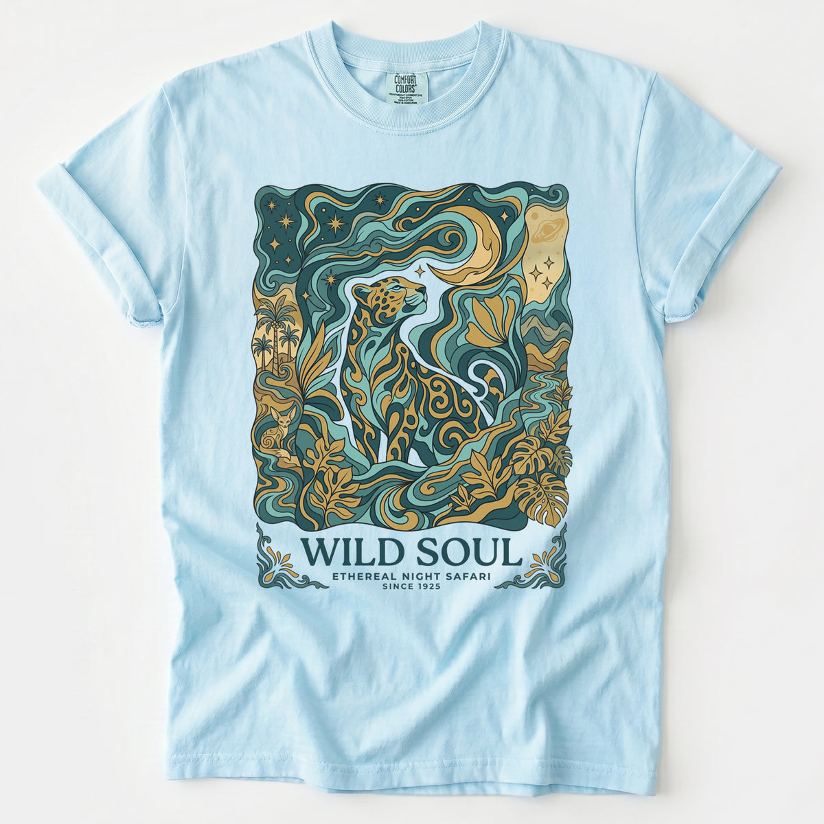 Wild Soul Night Safari Vintage Washed T-Shirt