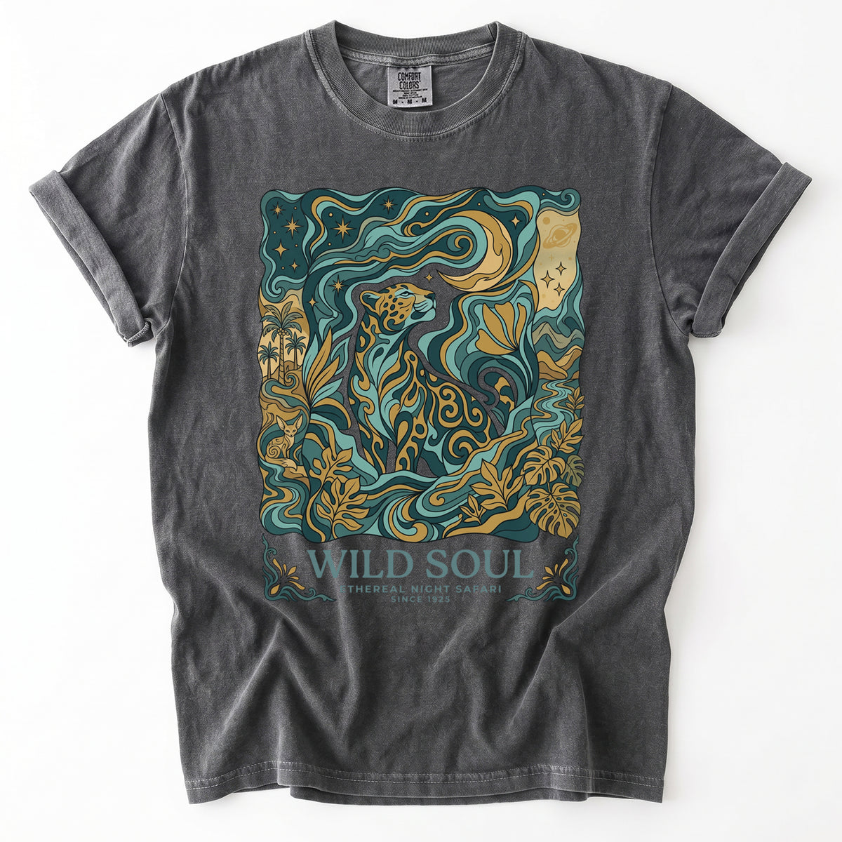 Wild Soul Night Safari Vintage Washed T-Shirt