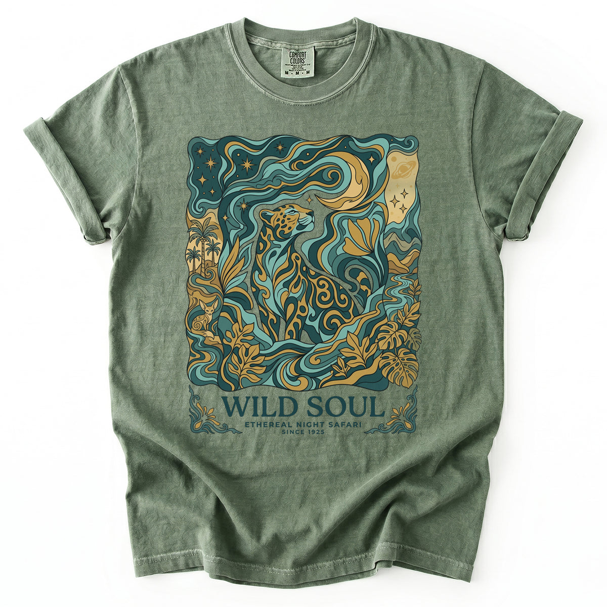 Wild Soul Night Safari Vintage Washed T-Shirt