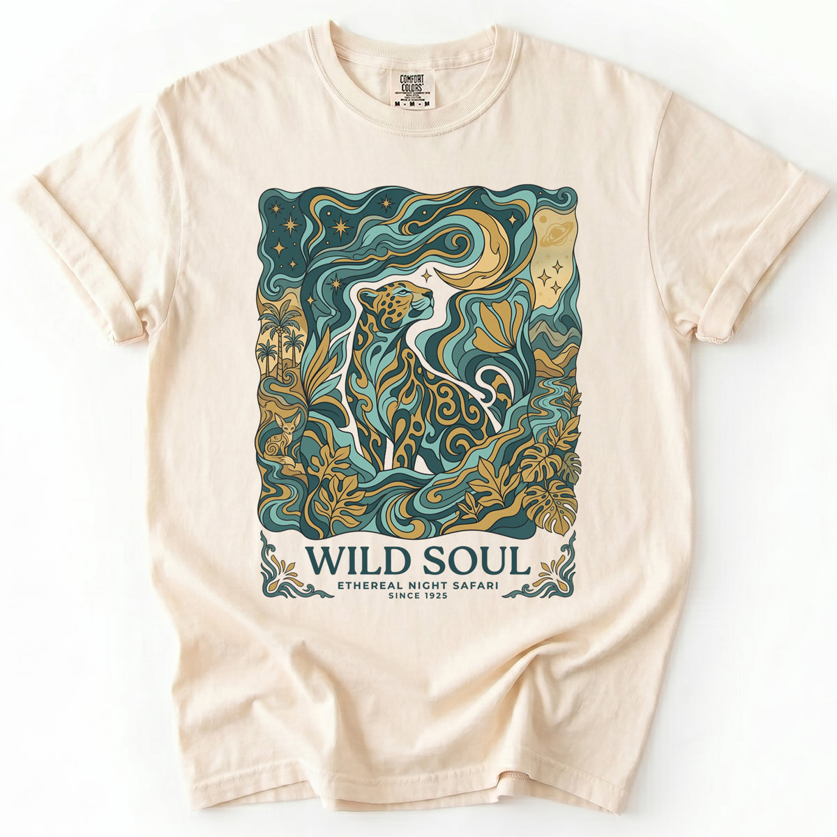 Wild Soul Night Safari Vintage Washed T-Shirt