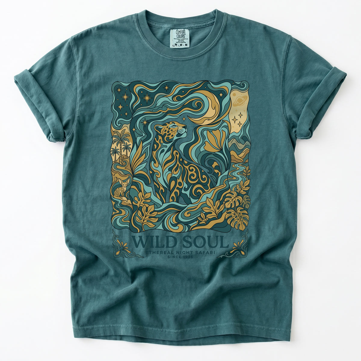 Wild Soul Night Safari Vintage Washed T-Shirt