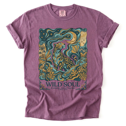 Wild Soul Night Safari Vintage Washed T-Shirt